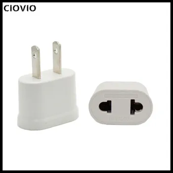 

CIOVIO 3PCS Euro Japanese-Style American round Flat Dual Use Conversion Plug Adapter Socket Wn-20a