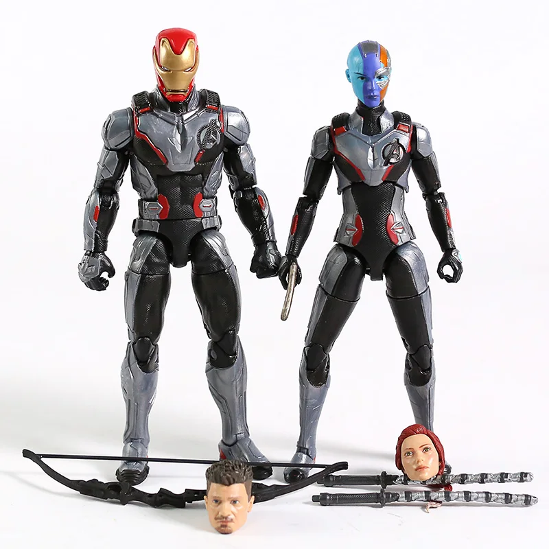 Marvel Legends Фильм Мстители 4 эндгейм хоукие Железный человек черная овда Туманность фигурка головы игрушки