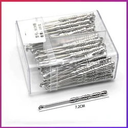 1PC Mini Ear Wax Removal Tool, 7.2cm Zinc Alloy  Ear Pick Cleaner Portable Ear Wax Removal Tools Ear Spoon, Gold, Silver