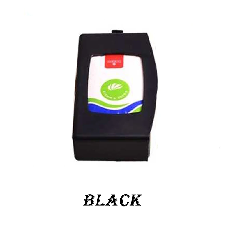 Car Sun Visor Tissue Box Holder Paper Organizer For Mini Cooper Chevrolet Cruze Aveo Lacetti Seat Ibiza Mazda 3 6 CX-5 CX 3 5 - Название цвета: Black