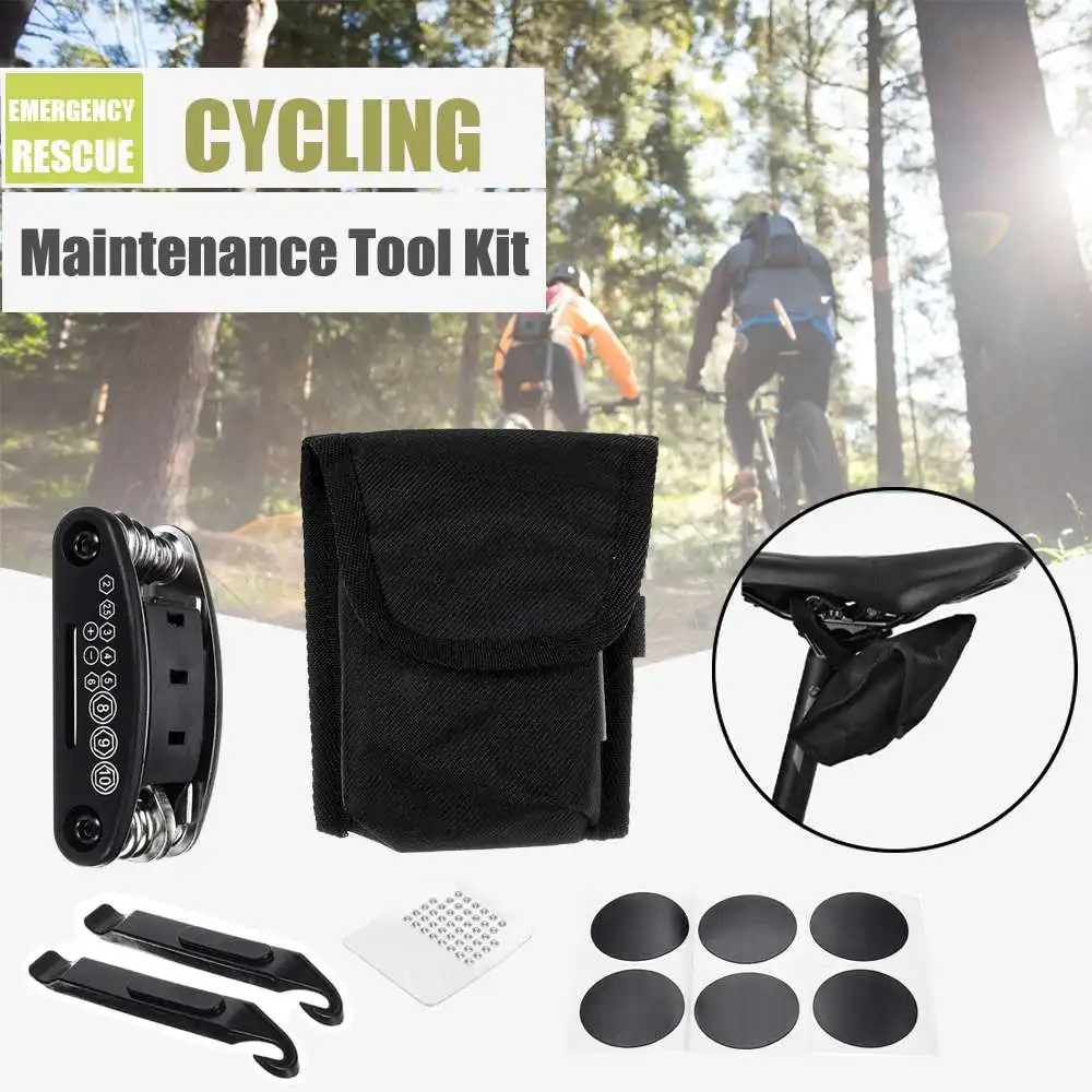 

Cycling Equipment Practical Portable Bicycle Repair Tool Kits Repair Bicycle Tool Sets Tire Flickset with Bag