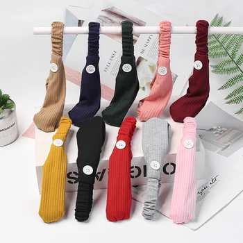 

Women Solid Headband Turban Elastic Headwear Head Wrap Women Hair Accessories for Women Striped Yoga Hair Bands