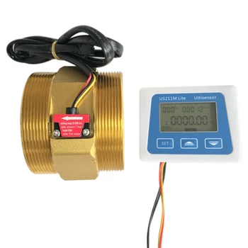 

US211M Lite DN80 20-500L/Min Digital Flow Meter 5V Flow Reader Compatible with All Our Hall Effect Water Flow Sensor