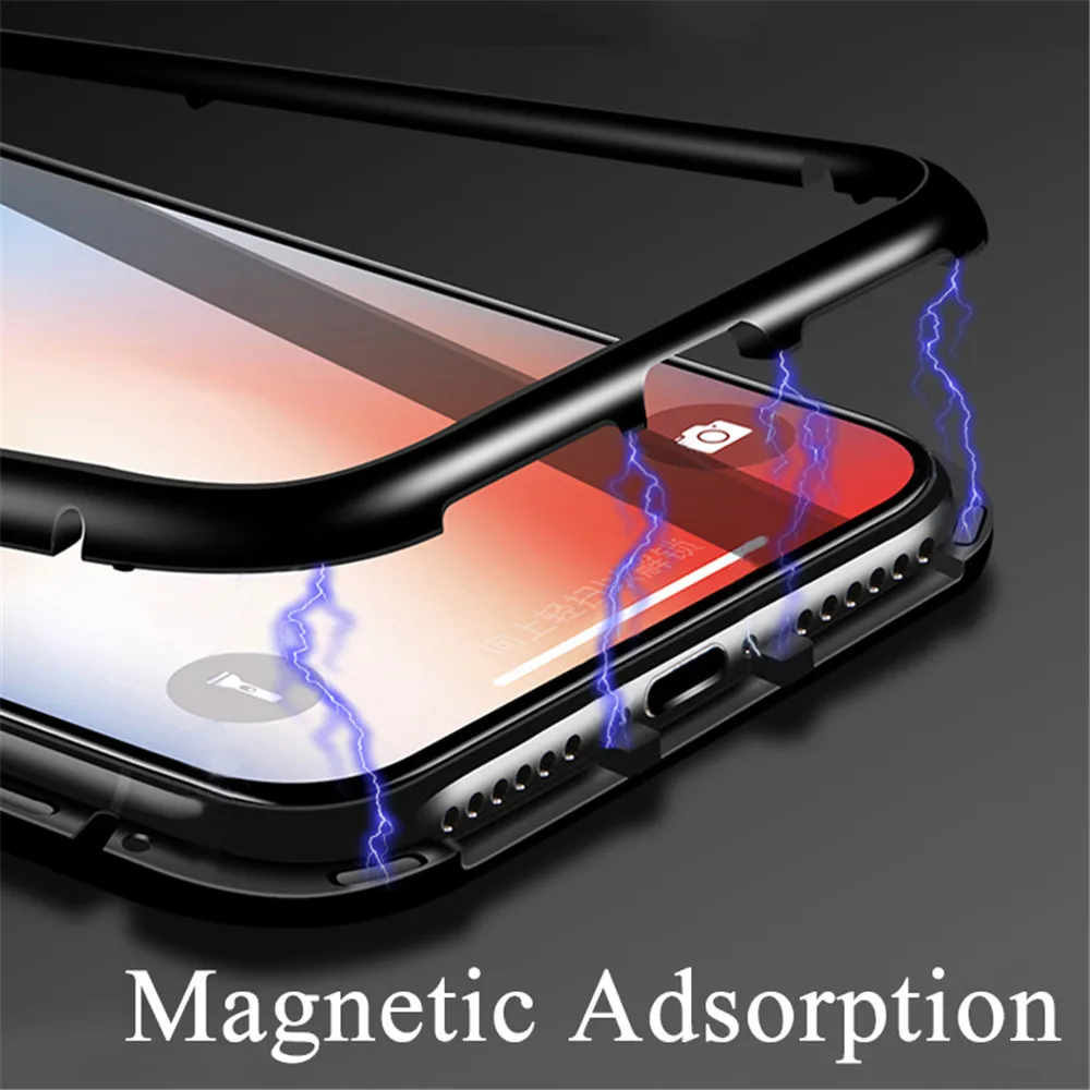 Магнитный адсорбционный флип-чехол для Oneplus 7 Pro Чехлы Защитные треперные стекла задняя крышка 1plus 7pro Pro7 Manget Coque бампер