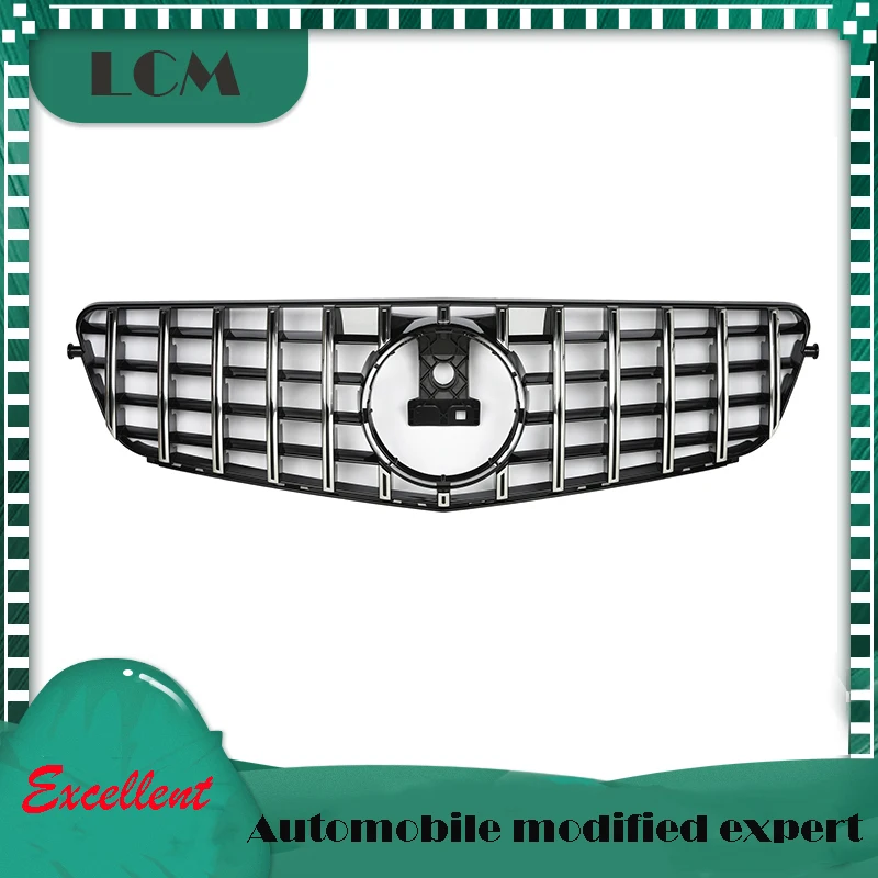 GT Style ABS Front Racing Grille For-Mercedes For-Benz C-class W204 C180 C200 C250 C300 06 07 08 09 10 11 12 13 with Emblem | Автомобили и