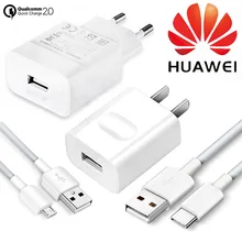 huawei быстрое зарядное устройство QC 2,0 Быстрая Зарядка адаптер usb кабель для p20 p30 Lite nova 3 4 mate 20 lite y6 p smart z