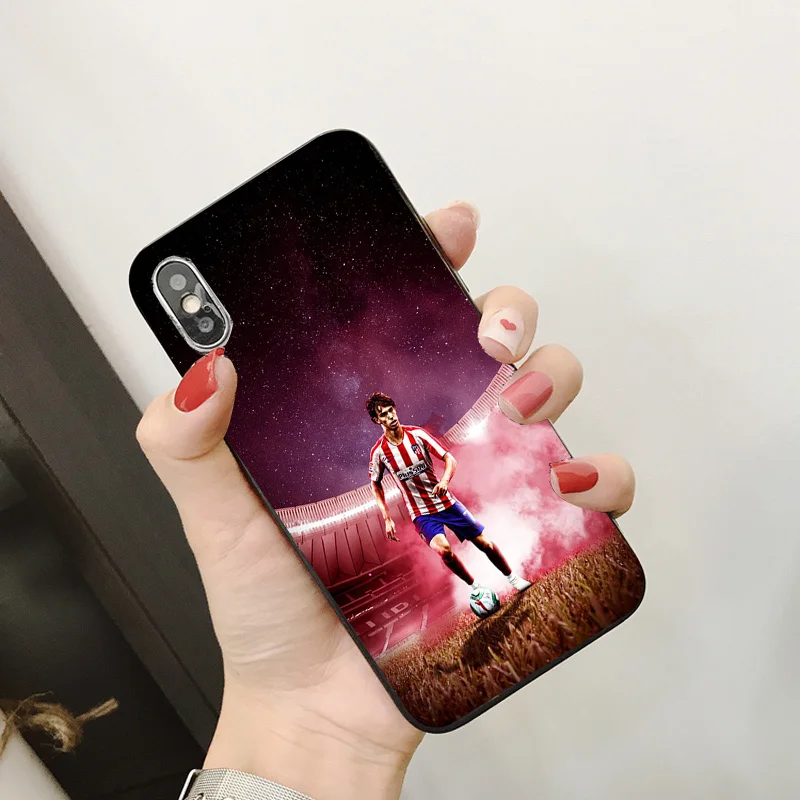 Чехол для телефона Joao Felix для iphone, чехол Atletico Madrid DIY, черный мягкий чехол из ТПУ для iphone 11Pro X XR XS MAX 7 8 7plus 6 6S 5S SE