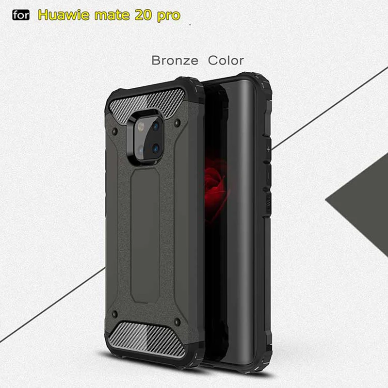 1000 шт Бронированный чехол s для huawei mate 30 Pro mate 20 Lite 20X mate 10 9 Lite 8 противоударный чехол-гибрид для телефона двухслойный чехол