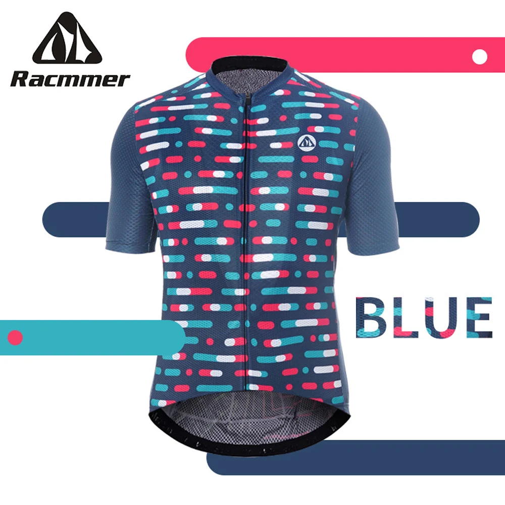 Racmmer Pro Cycling Jersey Mens AERO Training Bicycle Jersey lightweight Mtb Bike Cycling Clothing Shirt Kit Maillot Ciclismo