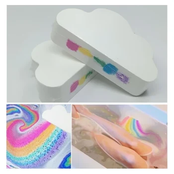 

1PC Bath Salt Rainbow Soap Handmade Skin-Care Bath Bomb Bubble Bath Salt Soap