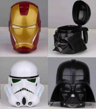

Iron Man 3D Plastic Coffee Cup Cartoon Child Girlfriend Gift Breakfast Milk Cup Home Decoration Office Coffee Drinking Cup