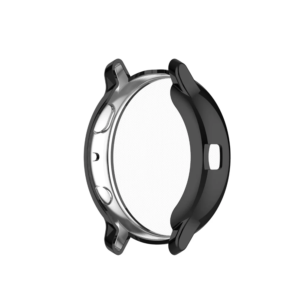 Защитный чехол из ТПУ с покрытием для samsung Galaxy Watch 40 мм, защитный чехол с рамкой для Galaxy Smart Watch Active2 40 мм - Цвет: Черный