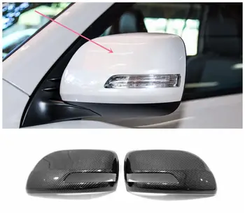 

ABS Carbon fibre Side Door Rearview Mirror Cover car styling 2Pcs For Toyota Prado FJ150 FJ 150 2010 2011 2012 2013 2014 - 2017