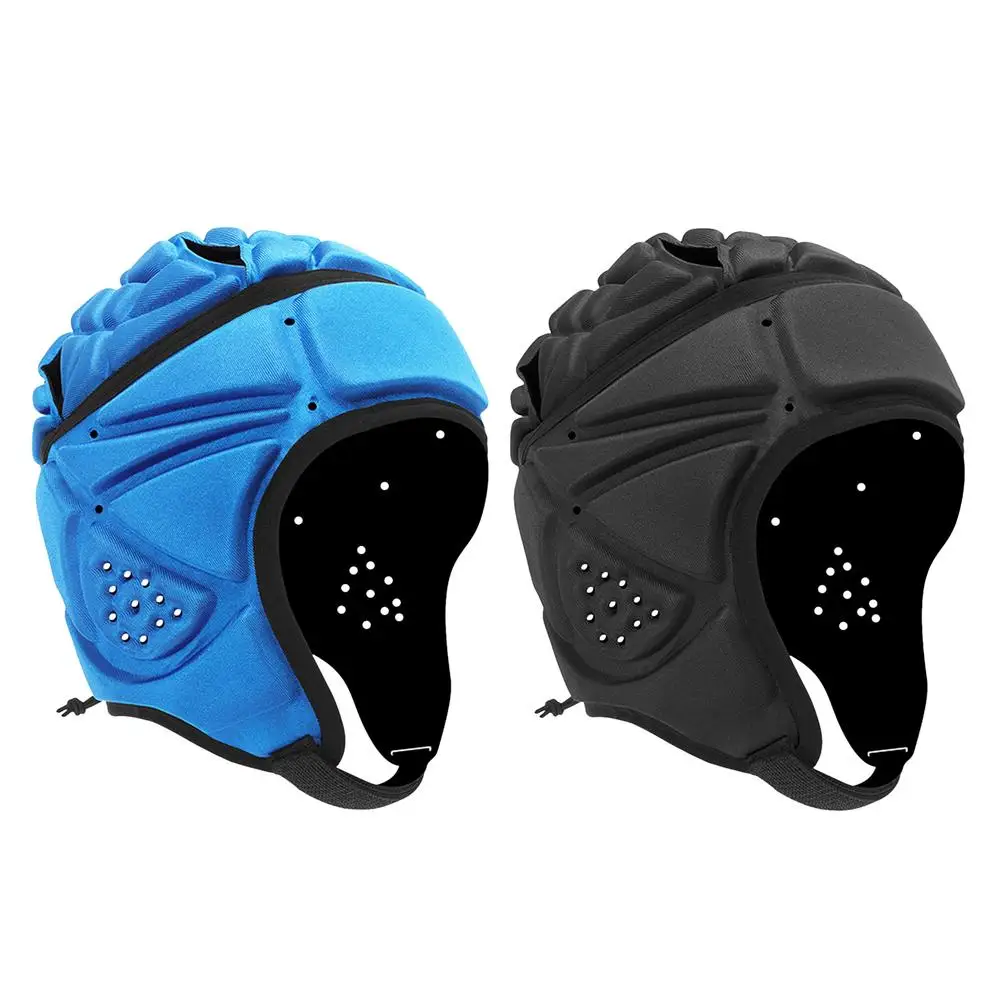 Pro Helmet-EVA Shockproof Headgear Adjustable For Rugby Flag Football Soccer Goalkeeper & Goalie-Unisex For Youth And Adult