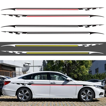 

Vehicle Body Modification Waistline Sticker Car Body Racing Side Door Long Stripe Auto Vinyl Decal Personality Stickers Decor