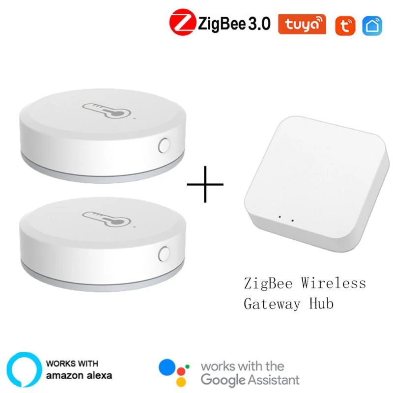 Tuya ZigBee 3.0 And Humidity Sensor Smart Home Accessories Works With Alexa Google home Smart Life Tuya App|Smart Temperature Control System| -