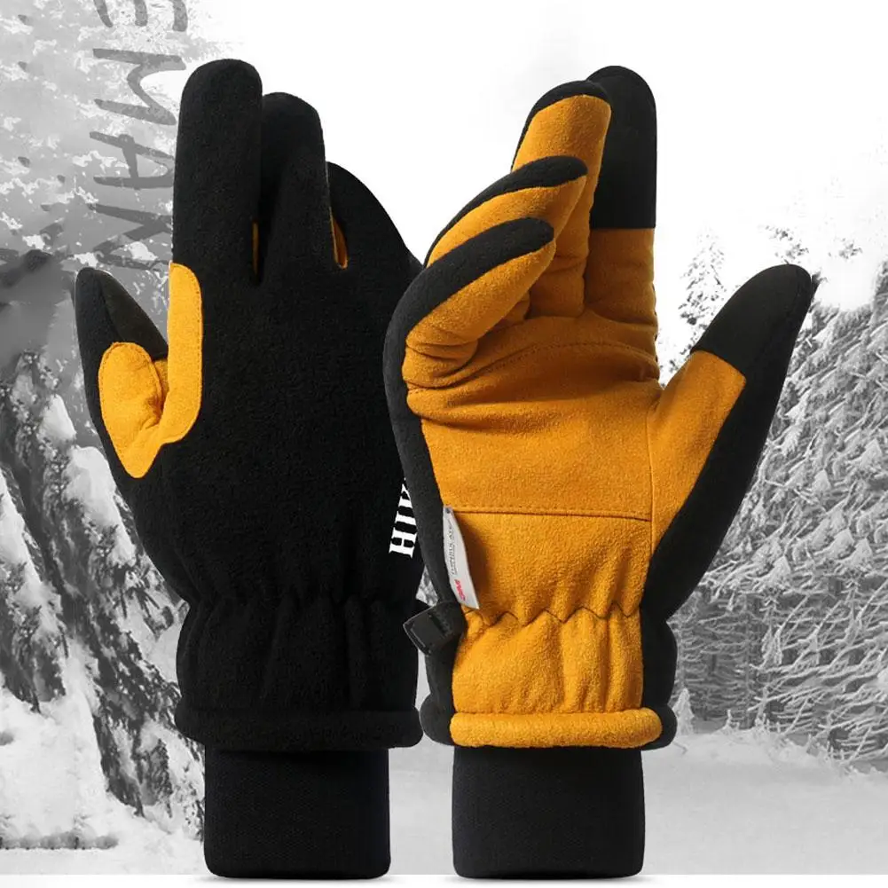 Winter Cycling Gloves Men Male Women Touch Screen Riding MTB Mountain Bike Bicycle Motorcycle Windproof Outdoor Warm Gloves