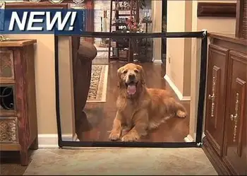 

Pet Dog Fence Gate Safe Guard Safety Enclosure Dog Fences Dog Gate The Ingenious Mesh Magic Pet Gate Pet supplies Dropshipping