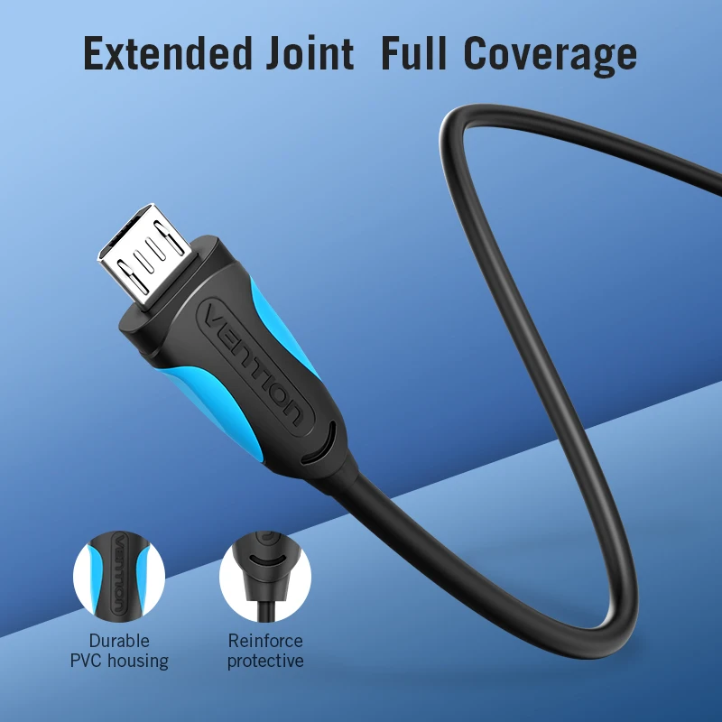 Vention Micro USB кабель Быстрая зарядка USB кабель для передачи данных для samsung Xiaomi LG планшет Android мобильный телефон usb зарядный шнур USB кабель
