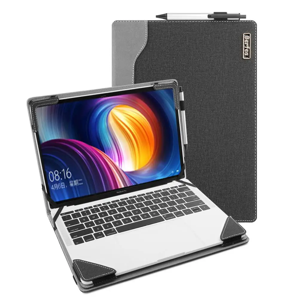 Чехол для ноутбука HP 14 Lenovo 13 3 Acer 11 ASUS 15 6 Xiaomi Dell 12 чехол из искусственной кожи с