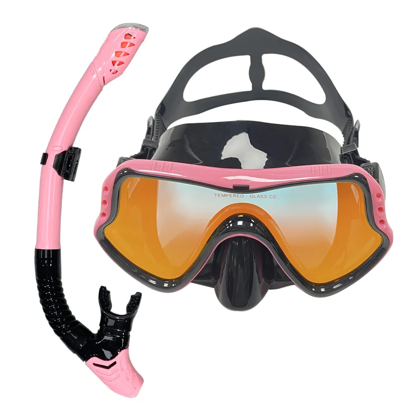 Professional diving mask snorkeling suit adult silicone skirt goggles glasses swimming equipment.