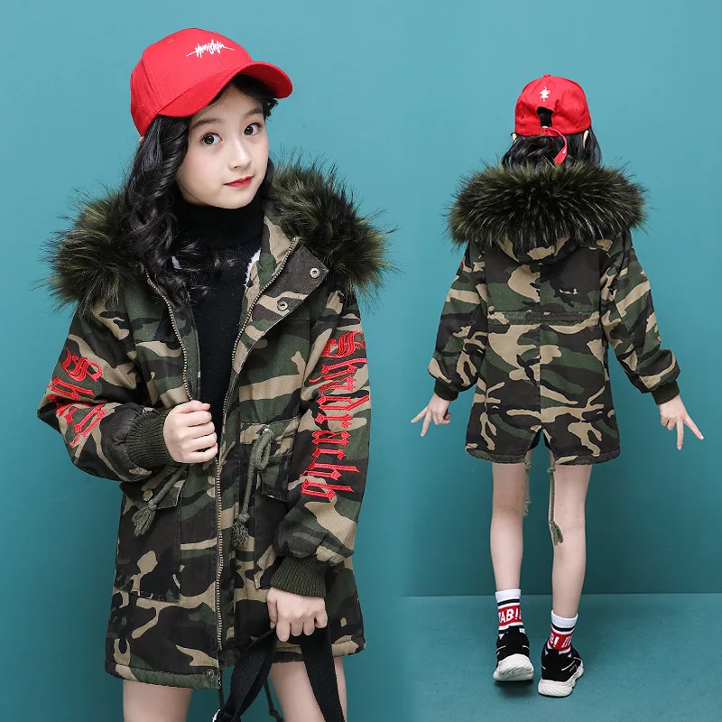 

Girls plus Velvet Jacket 2019 New Style Autumn And Winter Western Style Thick Big Boy Women's Princess Young STUDENT'S Korean-st