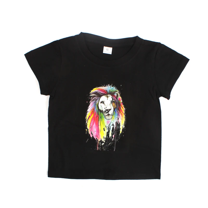 Boys Girls Cotton T-Shirt Lion King Cartoon Funny T shirt Children Short Sleeve Summer Tops Kids Owl Print Tee Clothes (6)