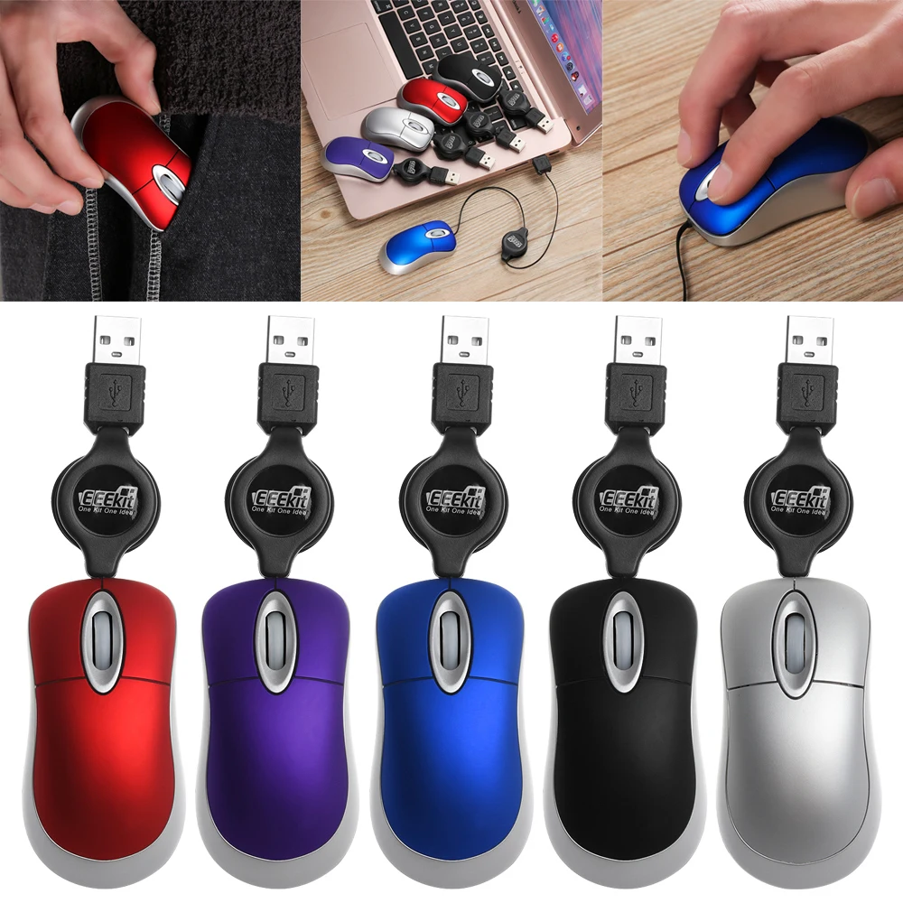 Проводная USB мышь эргономичная оптическая с подсветкой маленькая домашняя