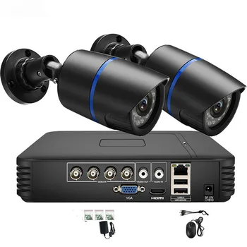 

AHD 4CH DVR Security Camera System CCTV Security System Video Surveillance Kit 2PCS 720p/1080P AHD Bullet Outdoor Camera DVR Set