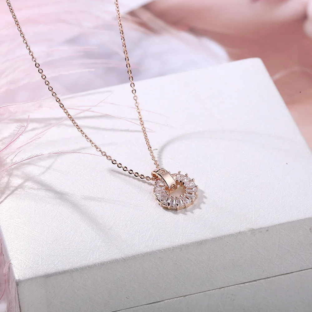 

Japanese Korean-Style Geometry Element Zircon Necklace Douyin Celebrity Style Creative New Style Choker Girl'S