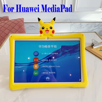 

Pikachu Kids Shockproof Safe Case for For Huawei MediaPad T5 10 10.1 inch M3 10.1" M6 8.4 M5 Lite 10 M6 10.8 Cover Shell Funda