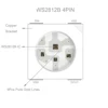 WS2812B RGB LED Chip 5050SMD 10-1000PCS Black/White PCB WS2812 Individually Addressable Chip Pixels DC5V 4