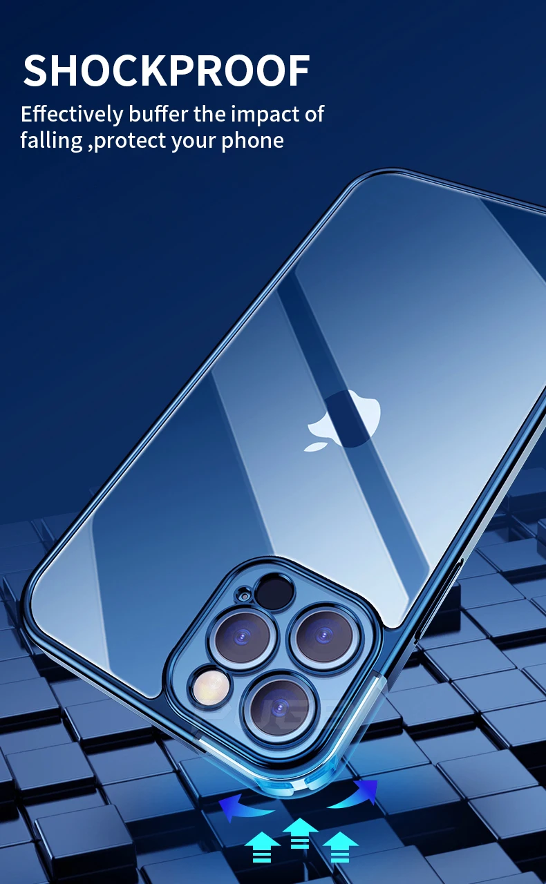 Luxury Transparent Square Frame Plating Case for iPhone 13 12 11 Pro Max Mini iPhone X Xs Xr 7 8 Plus SE 2020 Soft Clear Cover Luxury Transparent Square Frame Plating Case for iPhone 13 12 11 Pro Max Mini iPhone X Xs Xr 7 8 Plus SE 2020 Soft Clear Cover