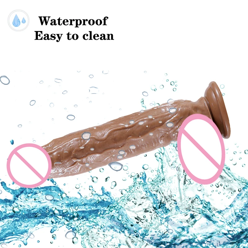 Moonuo Female Giant Masturbator Extra Large Dildo Healthy Soft Glue Suction Cup Sex Toys