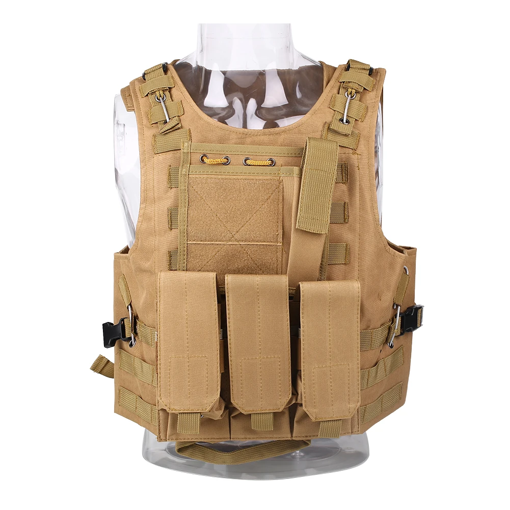 3Color Oxford Cloth Amphibious Tactical Combat Carrier Vest Camouflage
