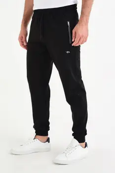 Male Black Sweatpants Beli And Pettitoes Wheel With Zipper Pocket tanie i dobre opinie DYNAMO TR (pochodzenie) WOMEN
