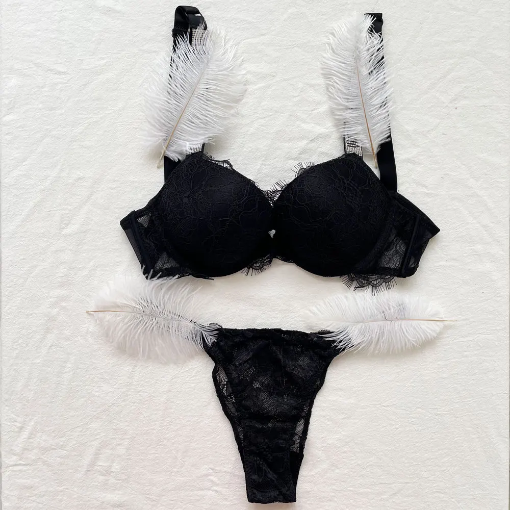 Sexy Bralette Brand Design Lingerie Set Women Push Up Bra Bikini Panty 2 Piece Brief Sets Seamless Underwear Intimates Tops | Женская