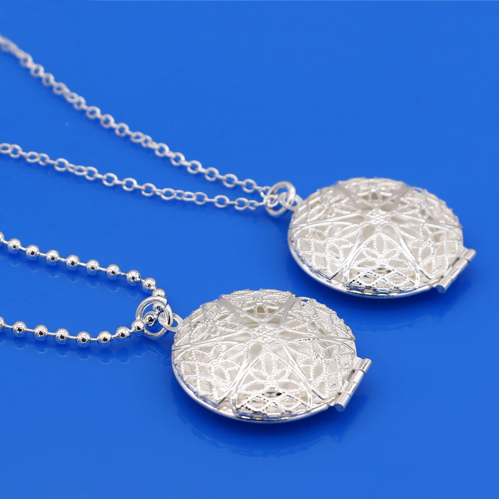 Женское ожерелье из серебра 925 пробы с круглой подвеской в богемном стиле|sterling