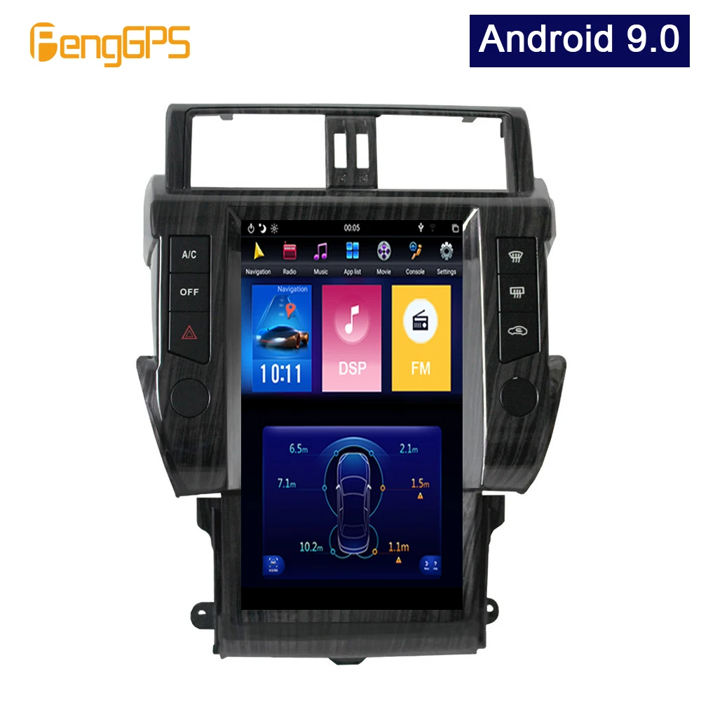 Автомобильный мультимедийный плеер 13 6 дюйма для Toyota Land Cruiser Prado 150 2014-2018 Android 9 0 в