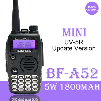 

2020 Baofeng A-52 Walkie Talkie Dual Band VHF/UHF 5W Handheld FM HF Transceiver 128 Channel 2Way Radio BF-A52 BF UV5R Update New