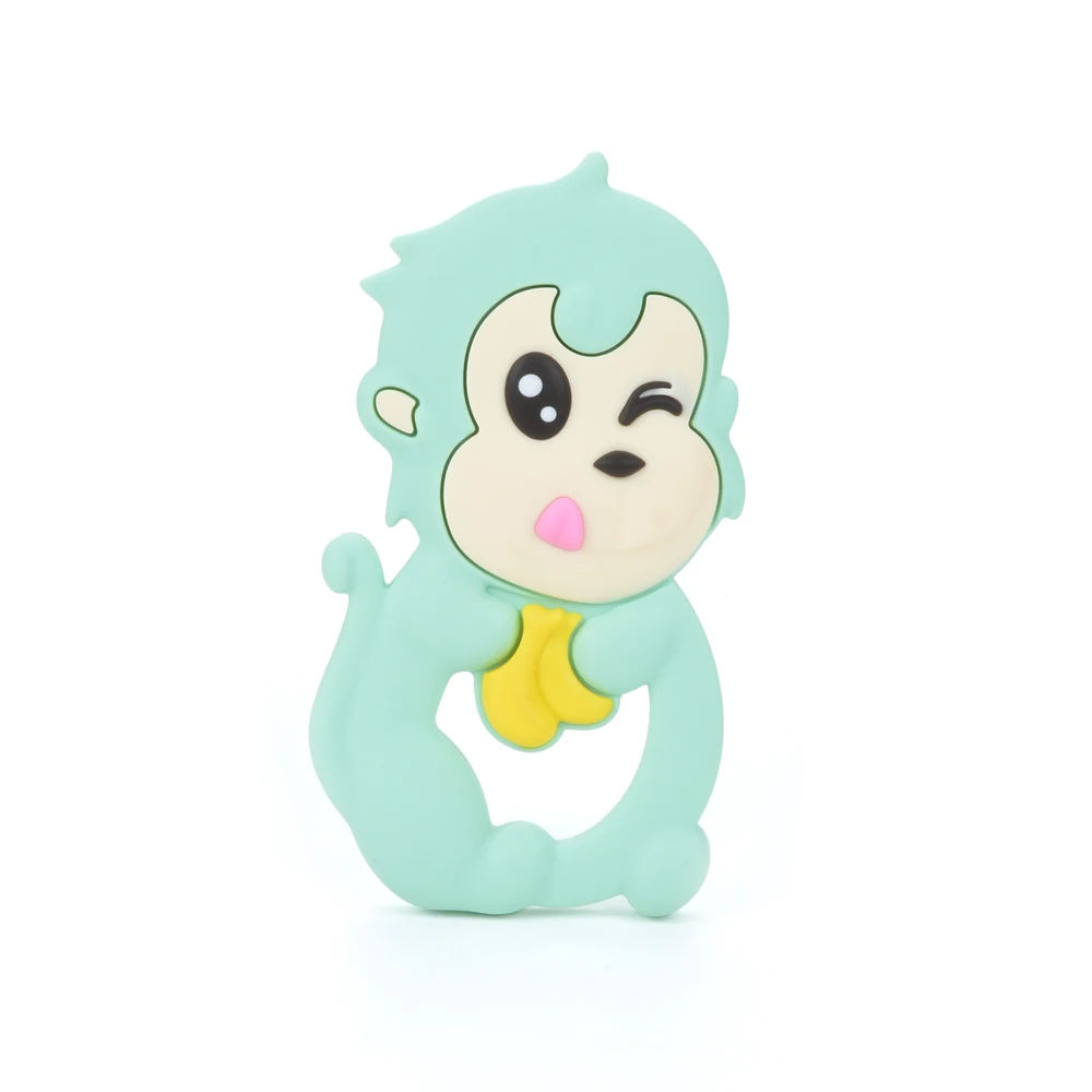 Monkey 16 LOFCA Детские Прорезыватели для зубов жевательная игрушка из пищевого силикона без бисфенола детский продукт DIY ожерелье для кормления Соска-подвеска цепочка детский Прорезыватель - Цвет: Monkey 16