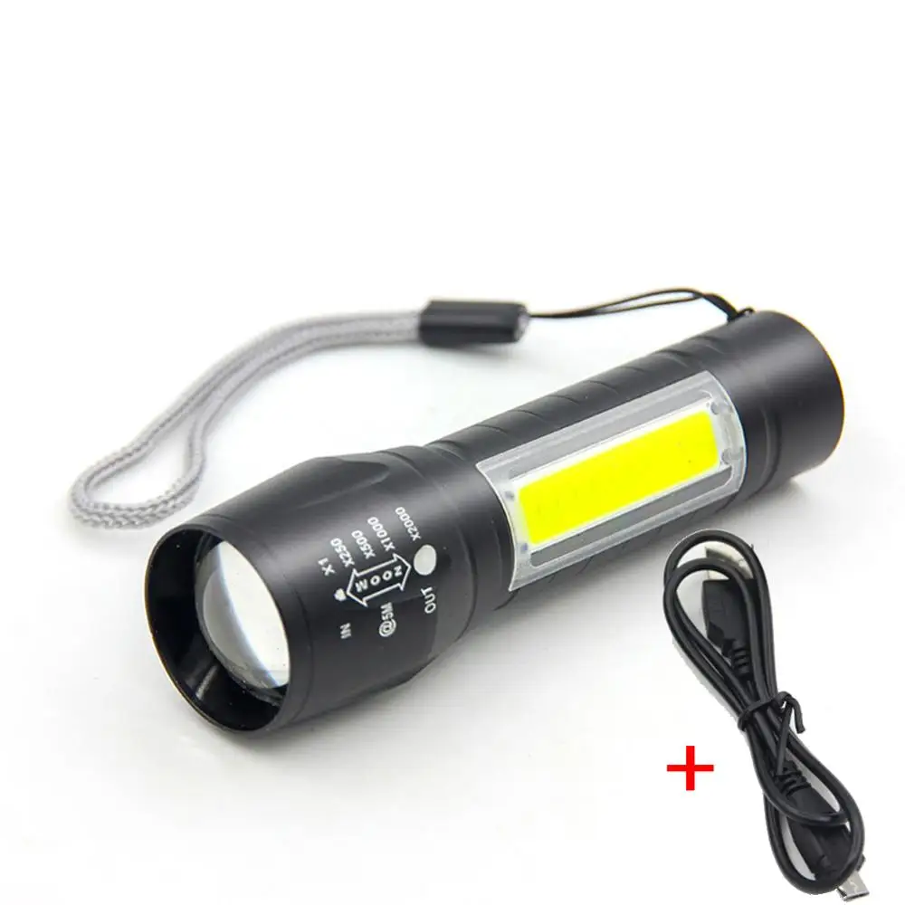 A Meijuner мини-фонарик COB боковой тактический фонарик USB высокой мощности перезаряжаемый светодиодный фонарь наружная аварийная лампа B011 - Испускаемый цвет: A
