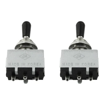 

Box Style Les Paul Sg 3 Way Pickup Selector Toggle Switch, Black Tip(Pack Of 2)