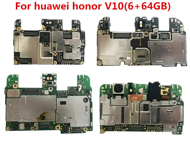 Полный работает разблокированный для huawei honor V10 BKL-AL00 4+ 64 Гб 6+ 64 Гб материнская плата для huawei honor v 10 материнская плата