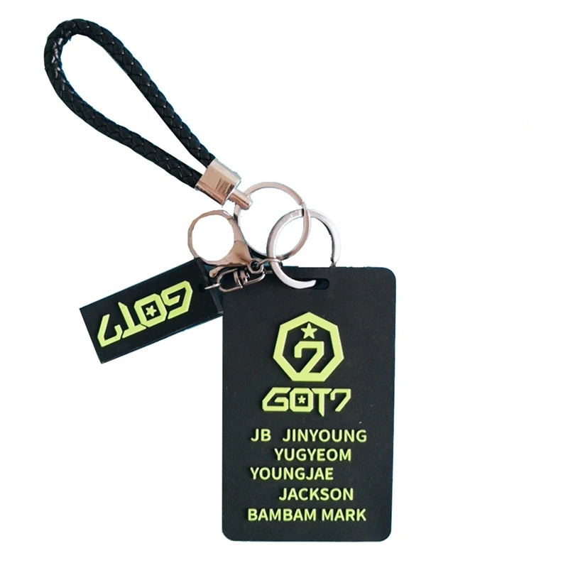 GOT7 периферийный значок бизнес автобус пропуск карты набор держатель для карт Чехол обложка издание студенческий сертификат силиконовый набор карт