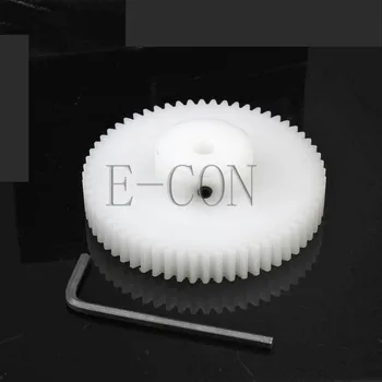

10PCS 1M55T Gear 4-11mm Bore Hole 55 Teeth 1 Module POM Gear Wheel with Top Screws