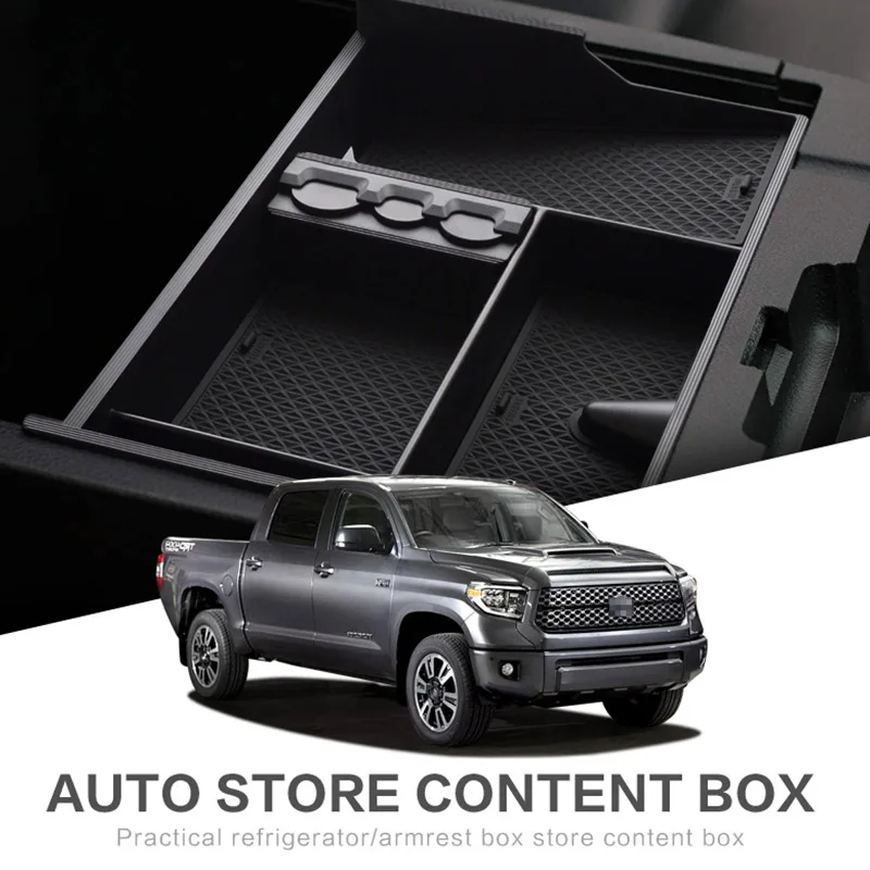 Для Toyota Tundra 2007- Sequoia 2008- автомобильный подлокотник ящик для хранения центральной консоли Органайзер аксессуары