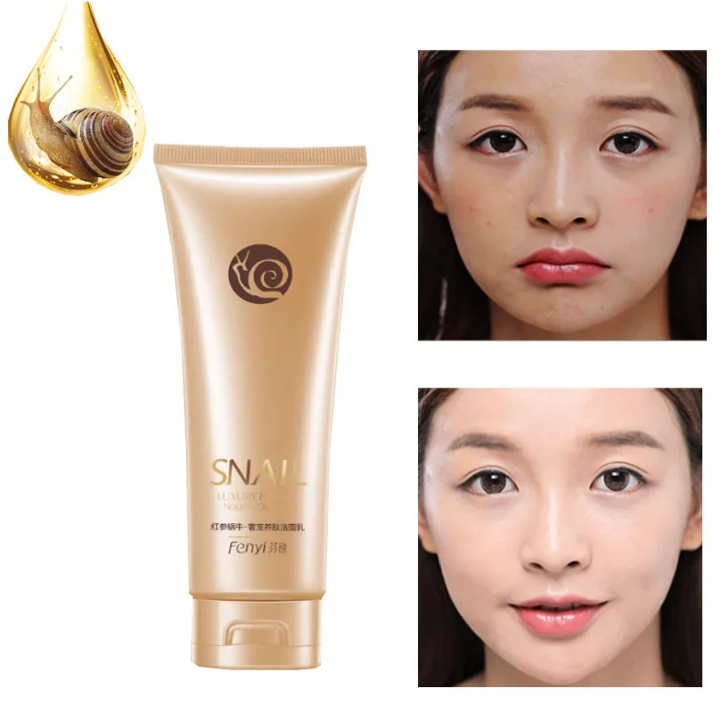 

Deep Cleaning Moisturizing Snail Cleanser Skin Friendly Refreshing Acne Treament Anti Wrinkle Mild Clean For Pregnant Skin Care
