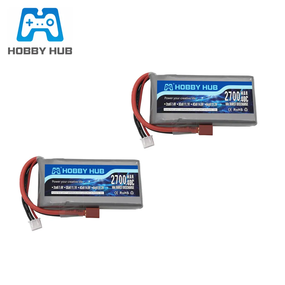 Модернизированный RC Lipo аккумулятор 2s 7,4 v 2700mAh и 7,4 v зарядное устройство для Wltoys 12428 12423 RC автомобилей feiyue 03 Q39 обновленные части батареи - Цвет: Синий