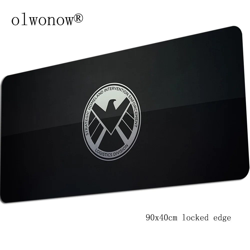 S. H. I. E. L. D Коврик Для Мыши Компьютерный геймер Marvel коврик для мыши 900x400x3 мм padmouse Инди поп Коврик Для Мыши Эргономичный гаджет офисный стол коврики - Цвет: Size 900x400x3mm